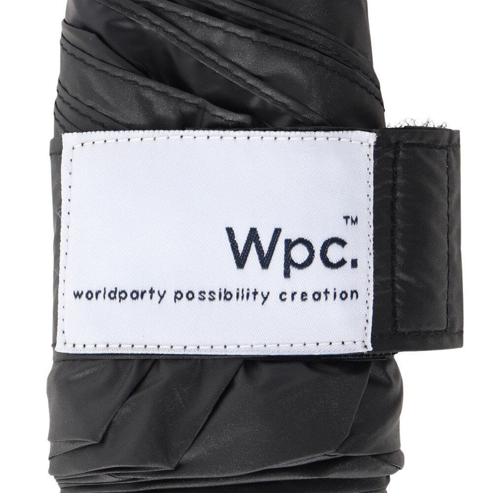 ワールドパーティー（wpc.）（レディース）日傘 晴雨兼用 折りたたみ 遮光切り継ぎtiny 47cm 黒 801-16702-102 BK UPF50+ 晴雨兼用 遮熱 遮光