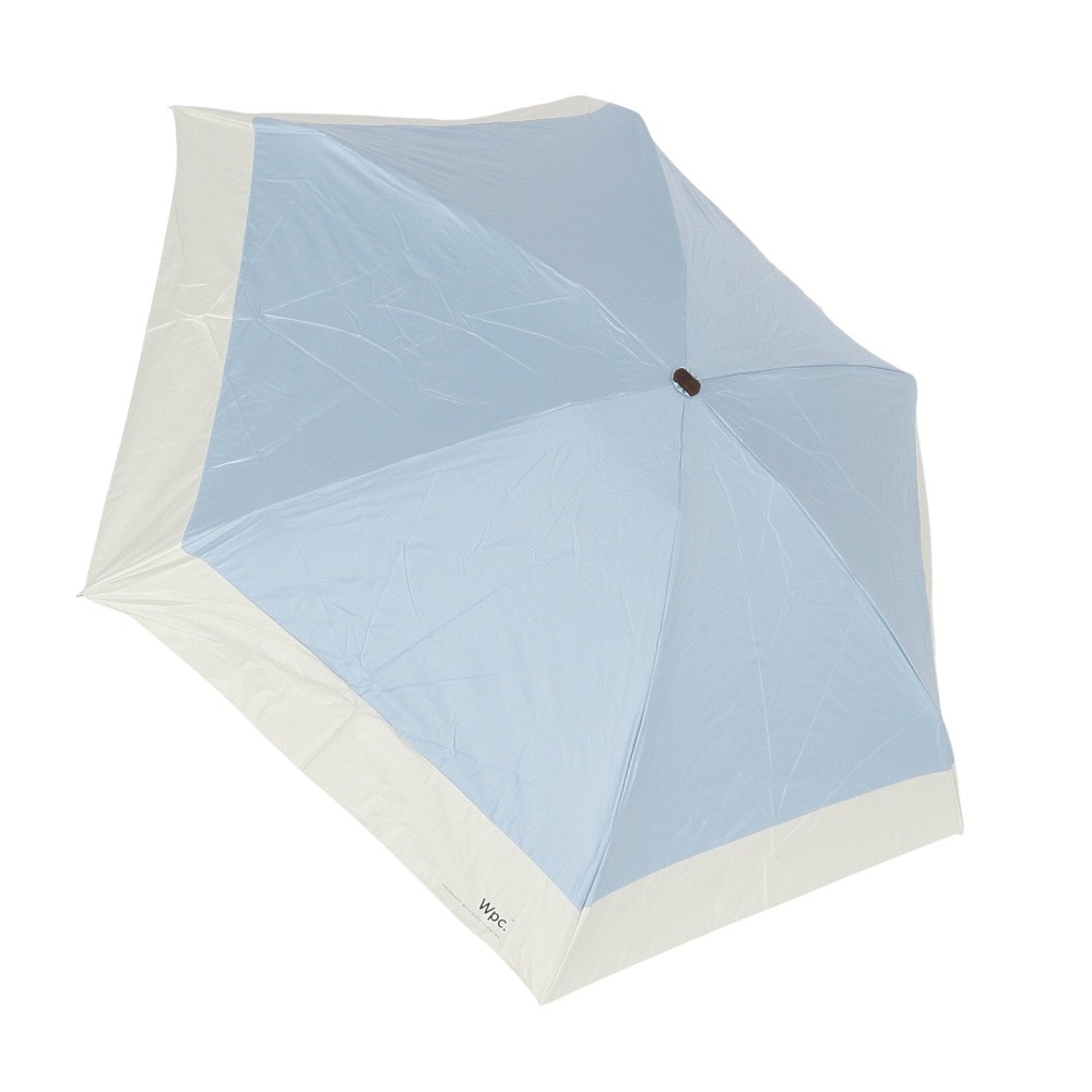 ワールドパーティー（wpc.）（レディース）日傘 折りたたみ 遮光切り継ぎタイニー 47cm サックス 801-16702-102 SX UPF50+ 晴雨兼用 遮熱 遮光 