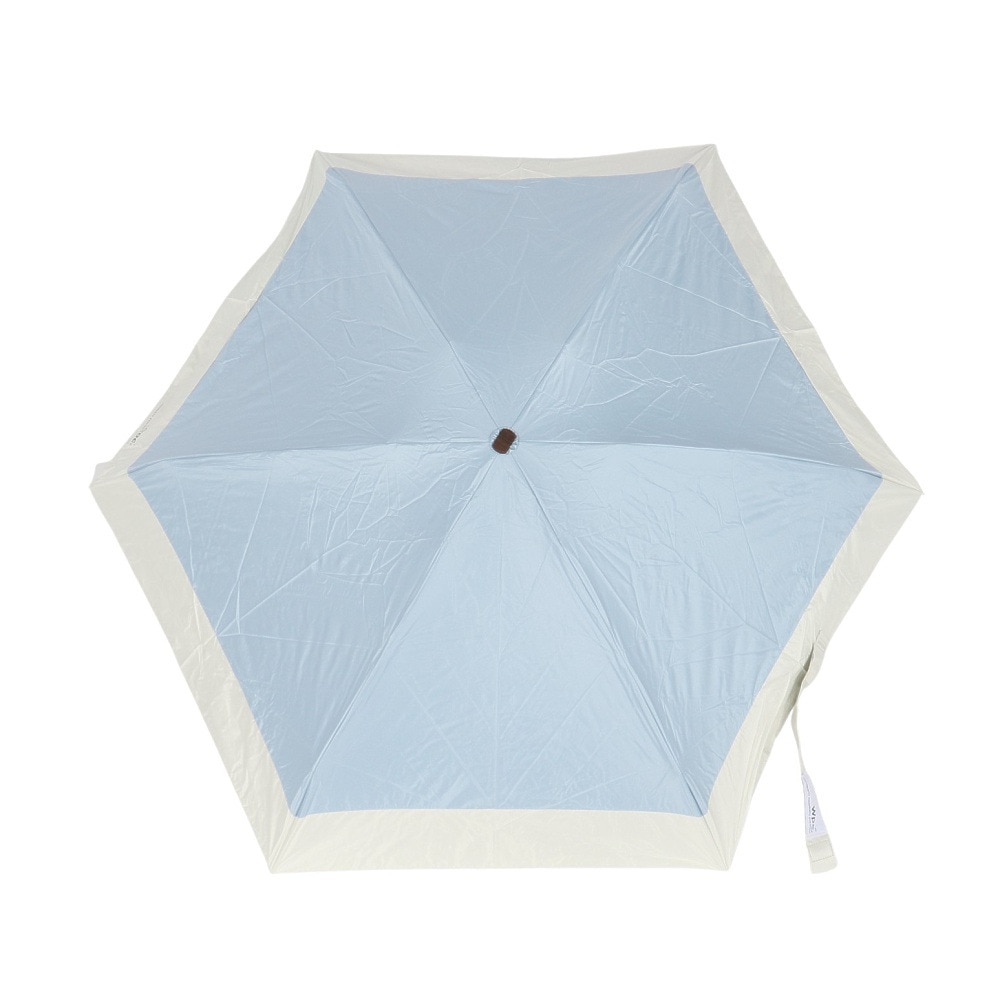 ワールドパーティー（wpc.）（レディース）日傘 折りたたみ 遮光切り継ぎタイニー 47cm サックス 801-16702-102 SX UPF50+ 晴雨兼用 遮熱 遮光 