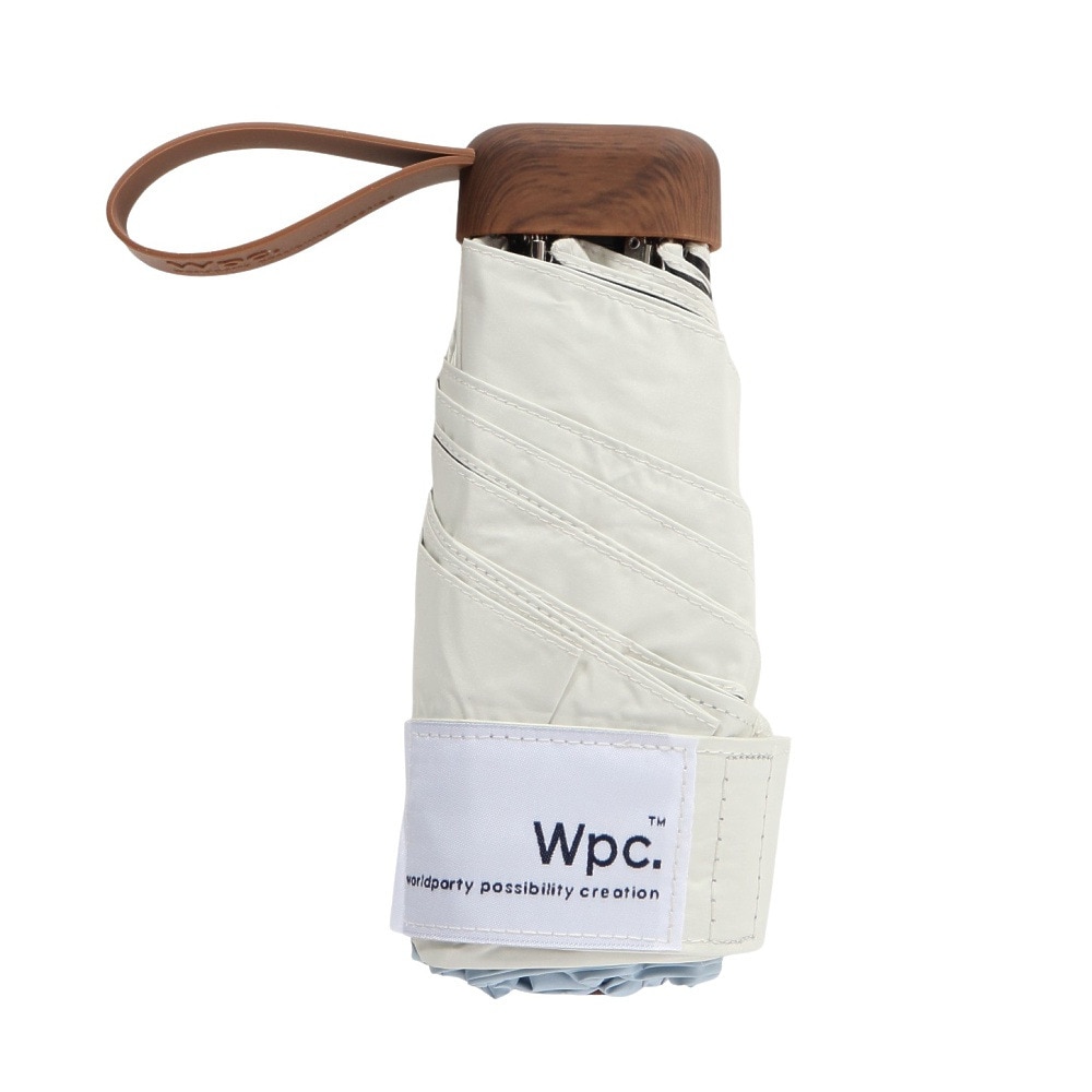 ワールドパーティー（wpc.）（レディース）日傘 折りたたみ 遮光切り継ぎタイニー 47cm サックス 801-16702-102 SX UPF50+ 晴雨兼用 遮熱 遮光 