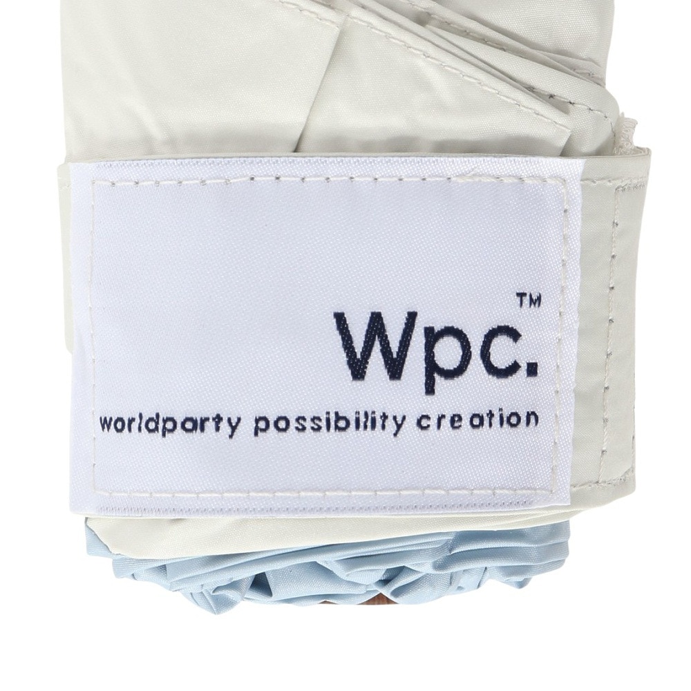 ワールドパーティー（wpc.）（レディース）日傘 折りたたみ 遮光切り継ぎタイニー 47cm サックス 801-16702-102 SX UPF50+ 晴雨兼用 遮熱 遮光 