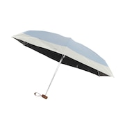 (レディース)日傘 折りたたみ 遮光切り継ぎタイニー 47cm サックス 801-16702-102 SX UPF50+ 晴雨兼用 遮熱 遮光