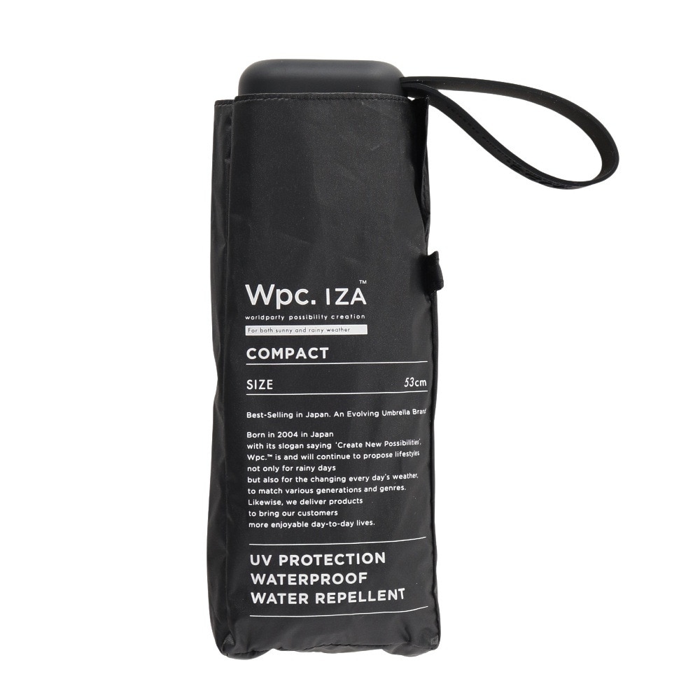 ワールドパーティー（wpc.）（メンズ、レディース）日傘 晴雨兼用 折りたたみ COMPACT 53cm 黒 ZA020-001-102 BK UPF50+ 晴雨兼用 遮熱 遮光 撥水