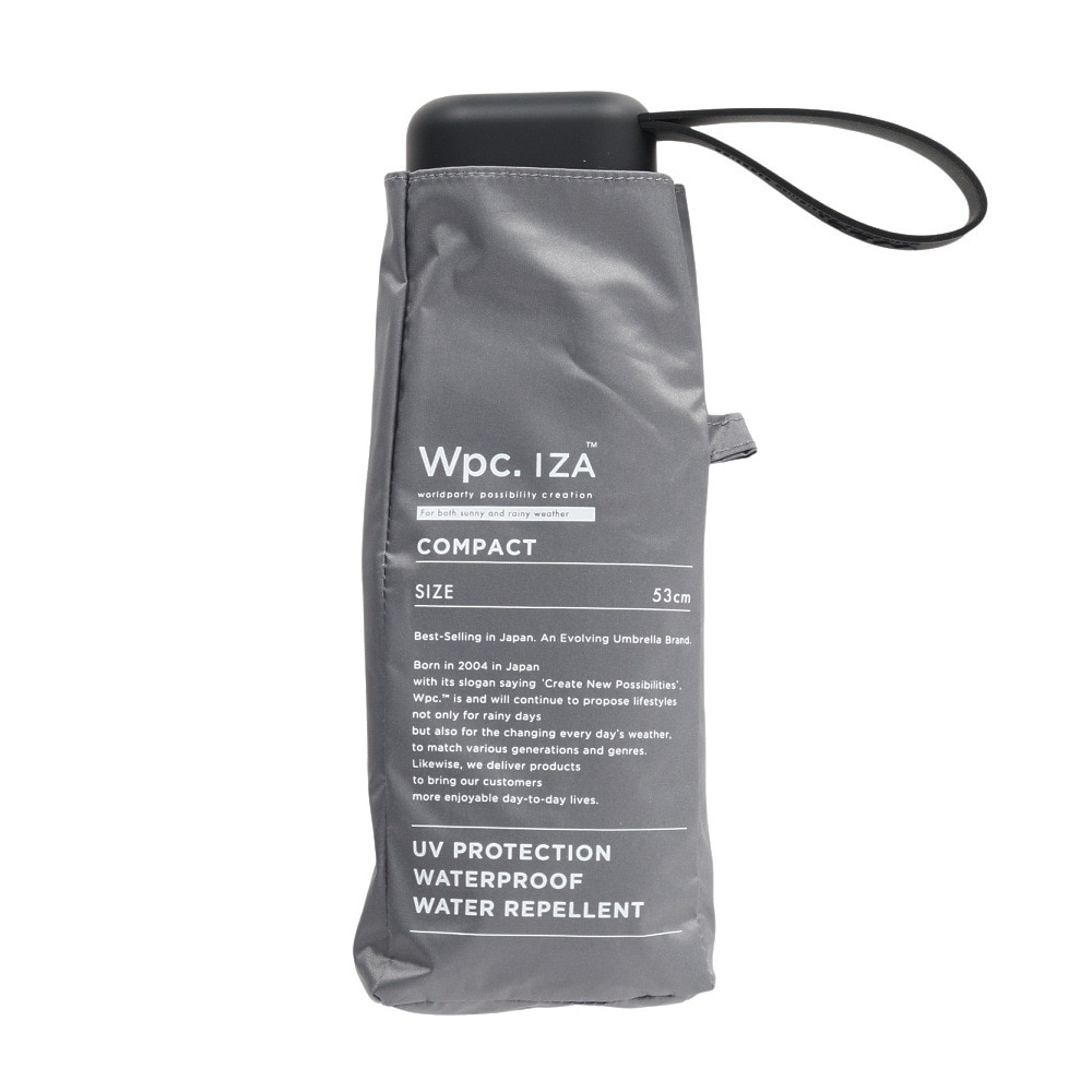 ワールドパーティー（wpc.）（メンズ、レディース）日傘 晴雨兼用 折りたたみ IZA COMPACT 53cm グレー ZA020-001-102 GY UPF50+ 晴雨兼用 遮熱 遮光 撥水