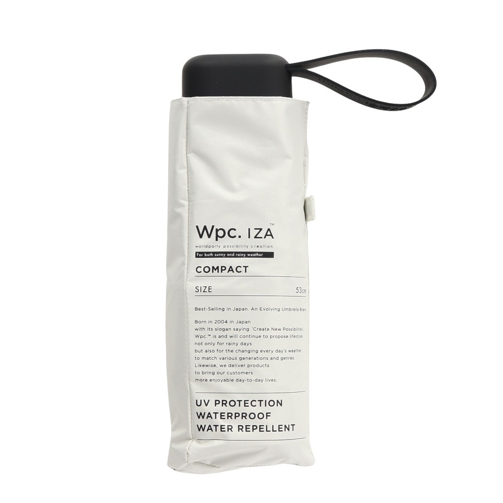 ワールドパーティー（wpc.）（メンズ、レディース）日傘 晴雨兼用 折りたたみ IZA COMPACT 53cm 白 ZA020-001-102 OF UPF50+ 晴雨兼用 遮熱 遮光 撥水