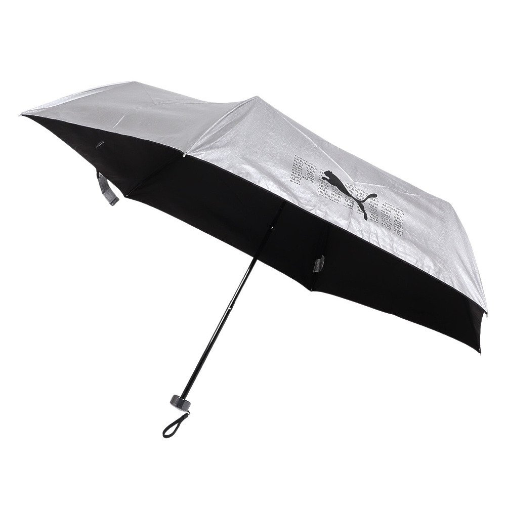 プーマ（PUMA）（キッズ）ジュニア 晴雨兼用SV無地 55cm 折畳みミニ傘