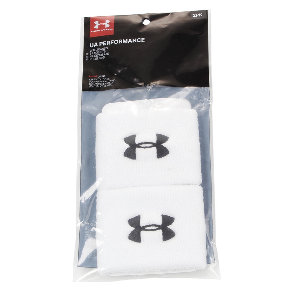 アンダーアーマー（UNDER ARMOUR）（メンズ）パフォーマンスリストバンド 1276991 WHT/BLK ACC