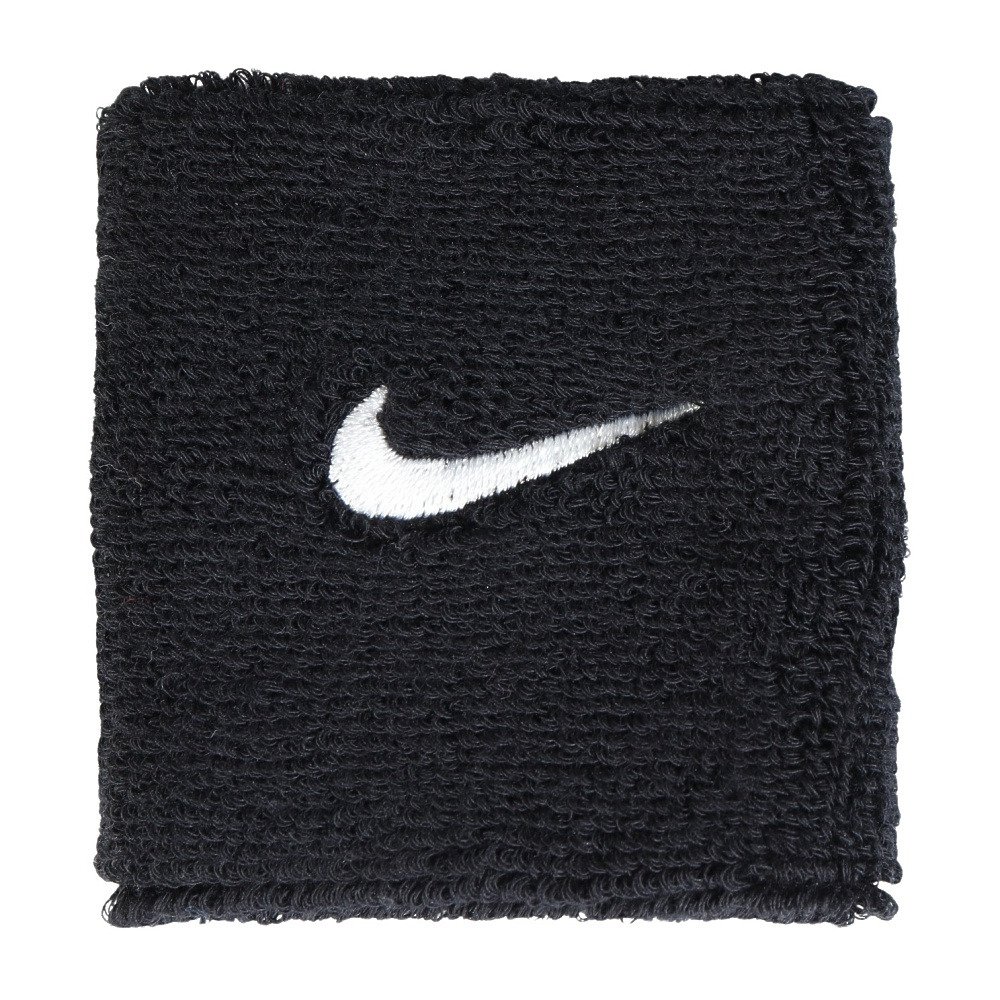 ナイキ（NIKE）（メンズ、レディース）リストバンド スウッシュ クラシック 2P ブラック×ホワイト BN3000-010