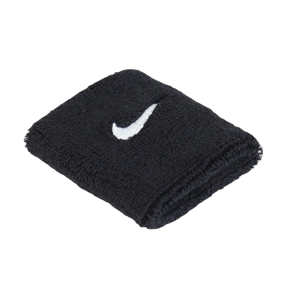 ナイキ（NIKE）（メンズ、レディース）リストバンド スウッシュ クラシック 2P ブラック×ホワイト BN3000-010