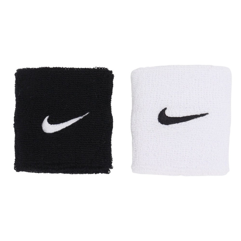 リストバンドスポーツ2個セット(黒白) ナイキ（NIKE）（メンズ、レディース）リストバンド スウッシュ