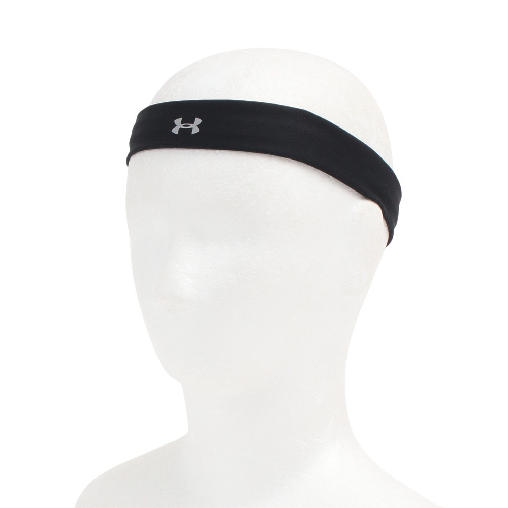 アンダーアーマー（UNDER ARMOUR）（レディース）プレーアップ ヘッドバンド 1366241 001 細め 黒