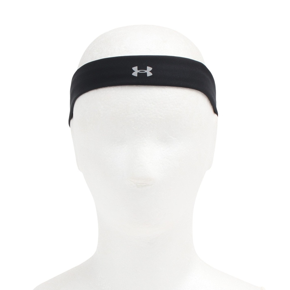 アンダーアーマー（UNDER ARMOUR）（レディース）プレーアップ ヘッドバンド 1366241 001 細め 黒
