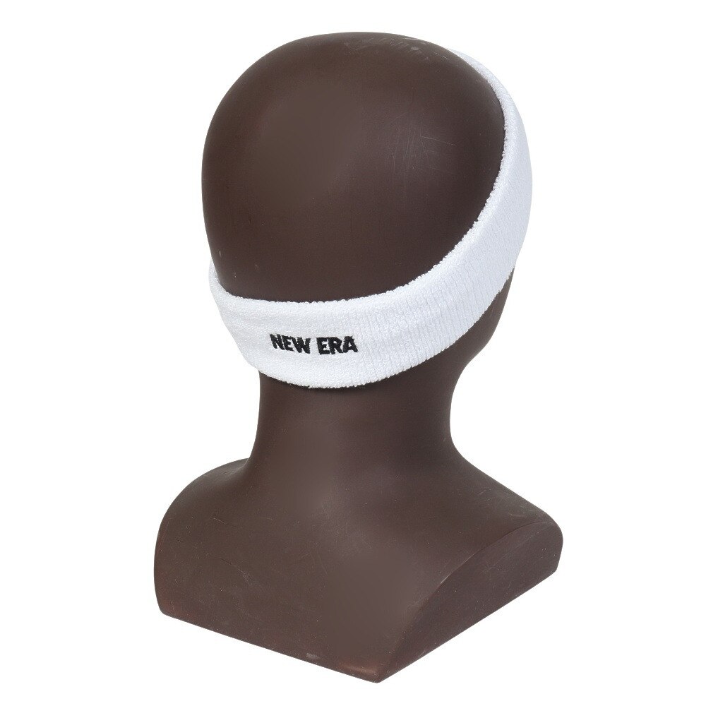 ニューエラ（NEW ERA）（メンズ、レディース）ヘッドバンド NEW ERA ホワイト×ブラック 14164445