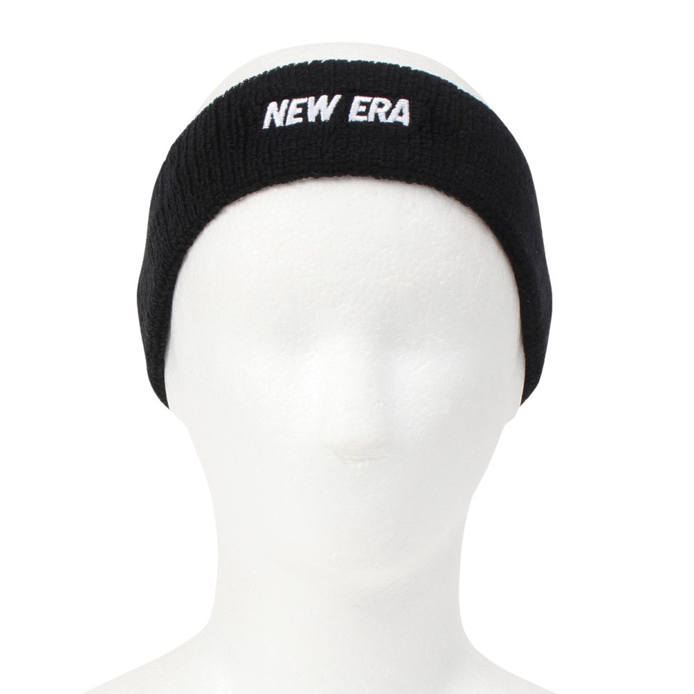ニューエラ（NEW ERA）（メンズ、レディース）ヘッドバンド NEW ERA ブラック×ホワイト 14164451