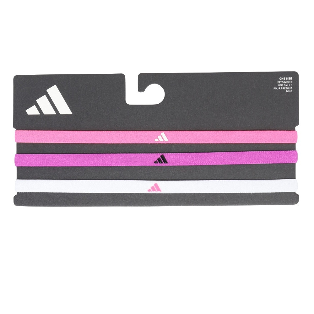 アディダス（adidas）（メンズ、レディース）ヘアバンド 3本組 EVJ45-IX6664 細型