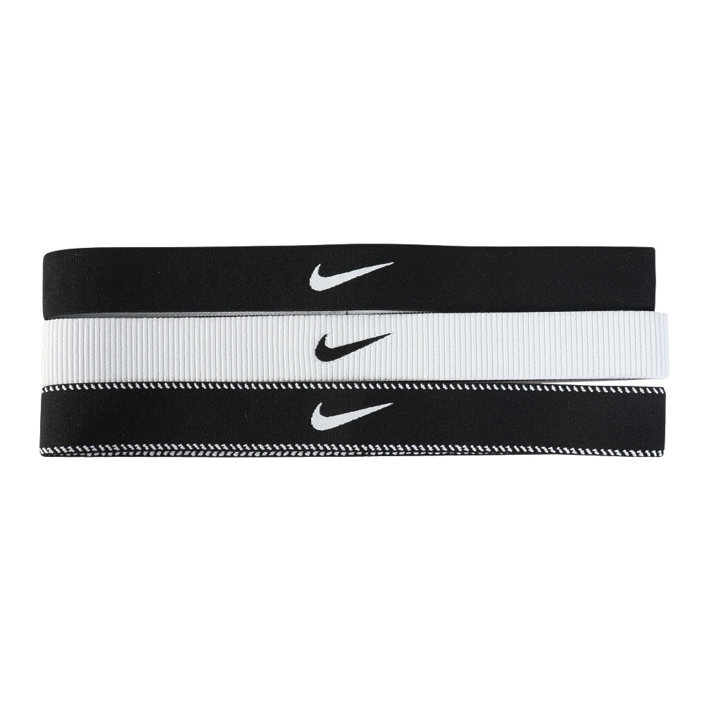 ナイキ（NIKE）（メンズ、レディース）フレックス クラシック ワイドヘッドバンド 3本入 BN2001-036 部活 運動 スポーツ 学校 学生 おしゃれ シンプル ロゴ