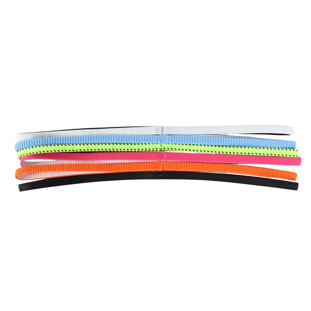 ナイキ（NIKE）（メンズ、レディース）クラシック スリムヘッドバンド 6本入 BN2002-702 ヘアバンド ヘッドギア トレーニング 部活 運動 スポーツ