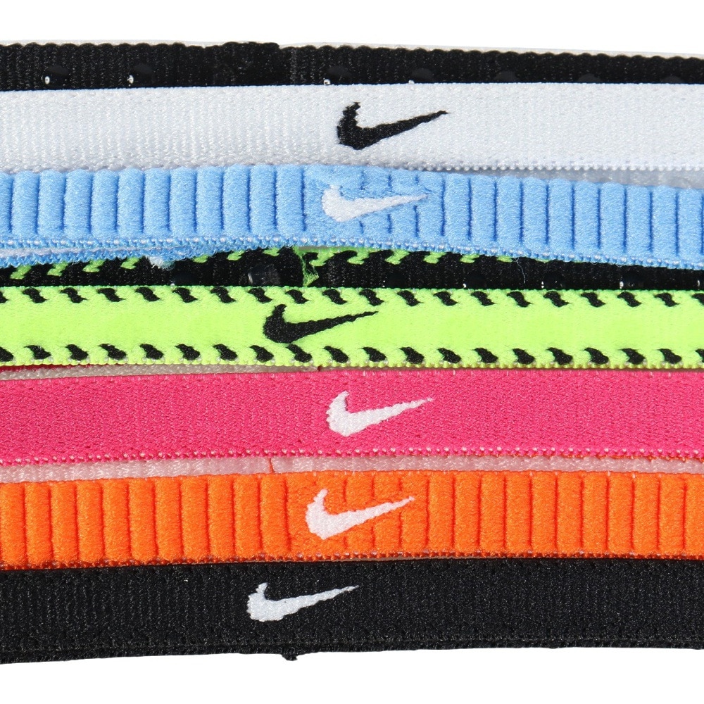 ナイキ（NIKE）（メンズ、レディース）クラシック スリムヘッドバンド 6本入 BN2002-702 ヘアバンド ヘッドギア トレーニング 部活 運動 スポーツ