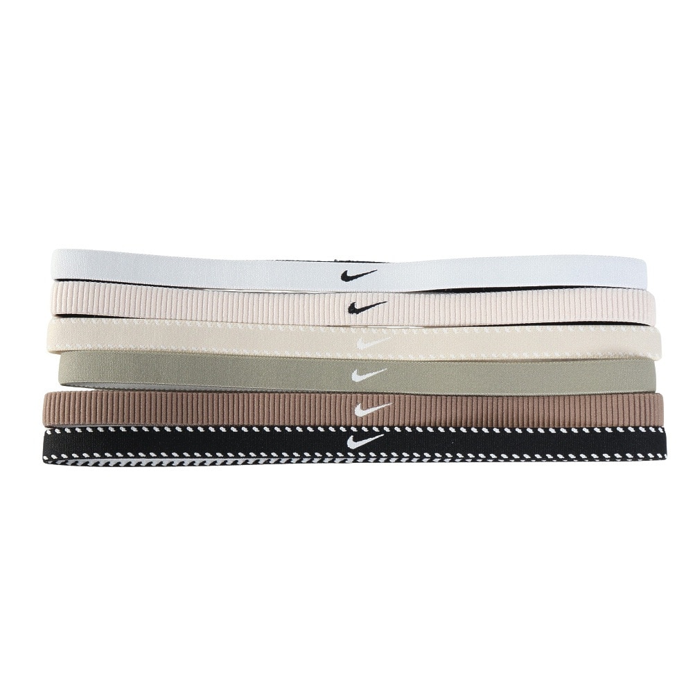 ナイキ（NIKE）（メンズ、レディース）クラシック ヘッドバンド 6本入 BN2003-111 ヘアバンド ヘッドギア トレーニング 部活 運動 スポーツ