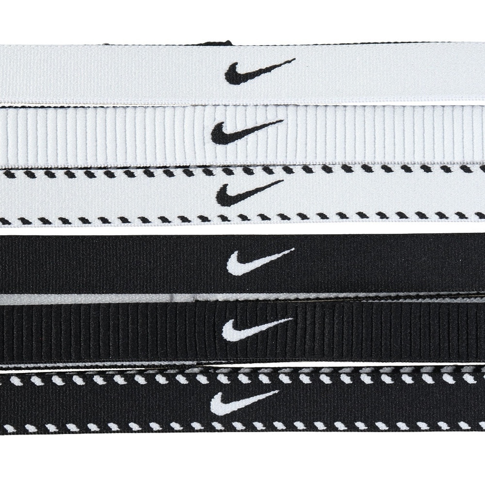 ナイキ（NIKE）（メンズ、レディース）クラシック ヘッドバンド 6本入 BN2003-189 ヘアバンド ヘッドギア トレーニング 部活 運動 スポーツ