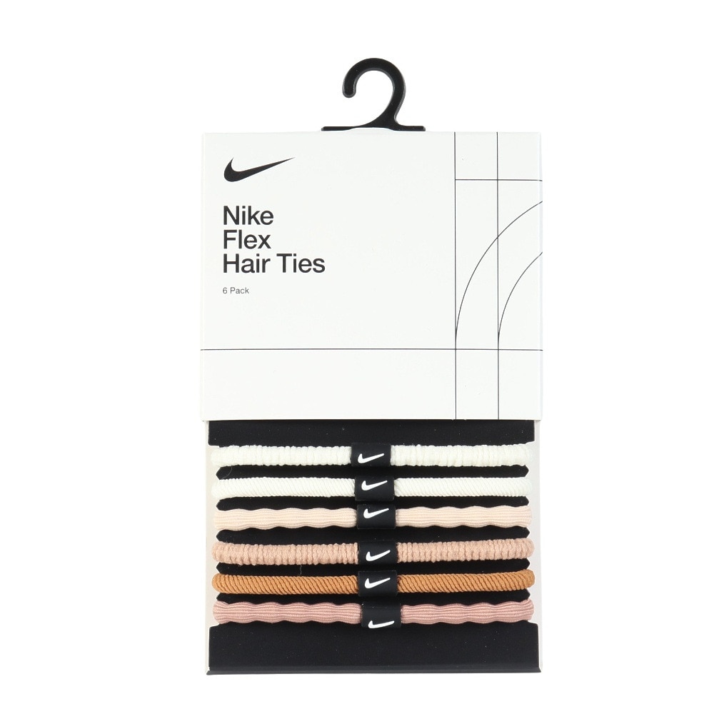 ナイキ（NIKE）（メンズ、レディース、キッズ）フレックス ヘアタイ 6本パック BN2085-202 ヘアバンド ヘッドギア トレーニング 部活 運動 スポーツ