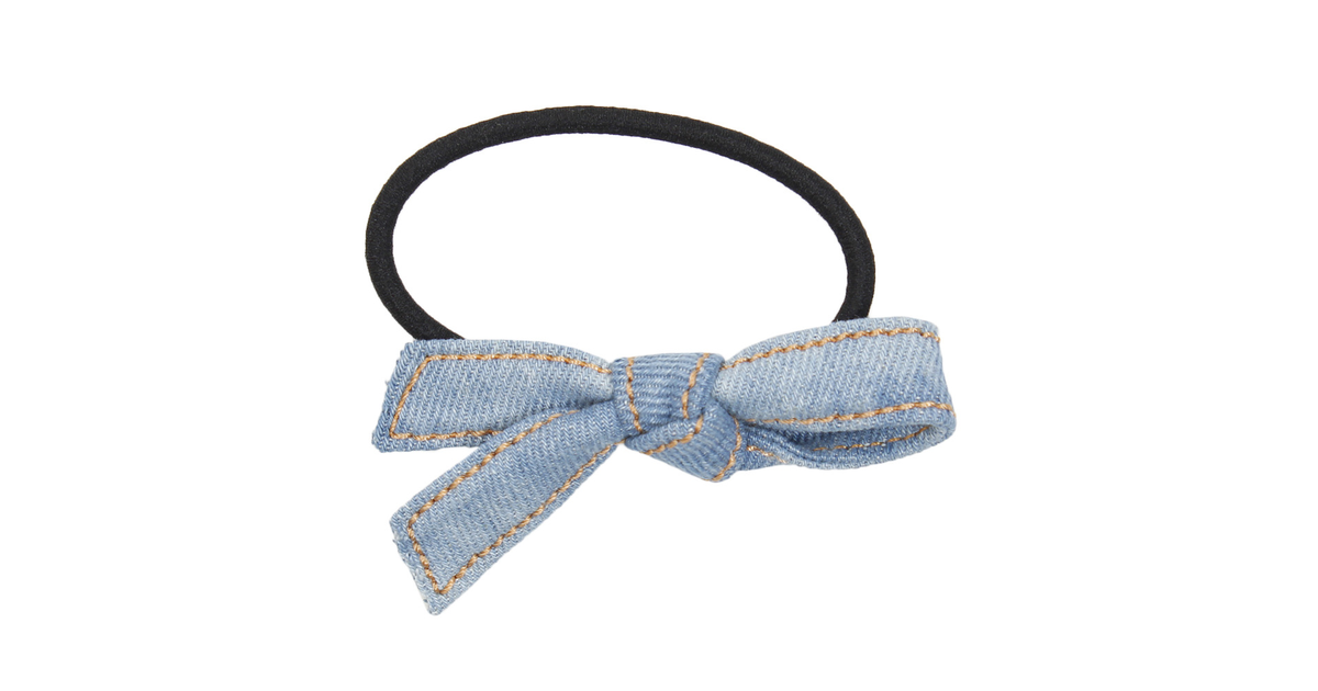 Vrbn 001 デニムリボン ヘアゴム リベルタ エルブレス