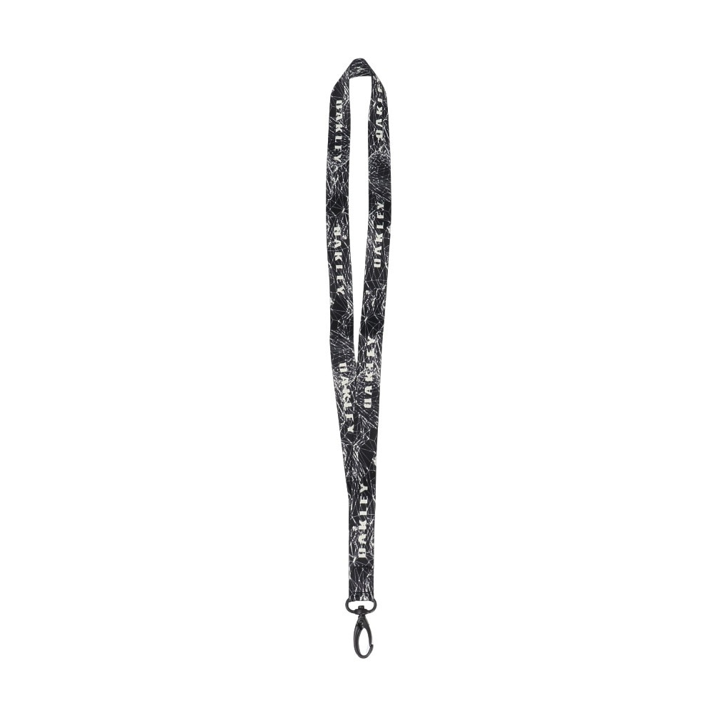 オークリー（OAKLEY）（メンズ、レディース、キッズ）ストラップ Wanderlust Lanyard 黒×グレー FOS901051-0B5 ネックストラップ マルチストラップ
