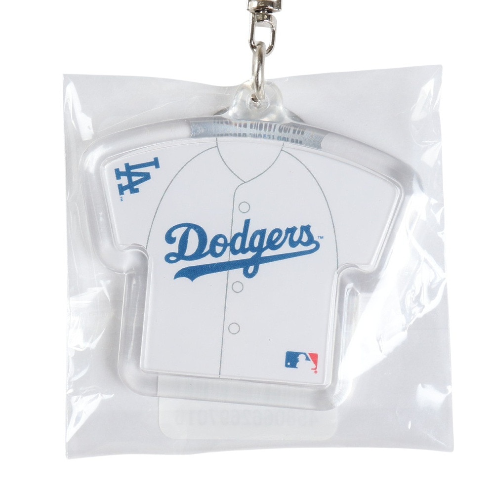 エムエルビー（MLB）（メンズ、レディース、キッズ）ユニフォーム型キーホルダー ドジャース メジャー LA-KEY05 白
