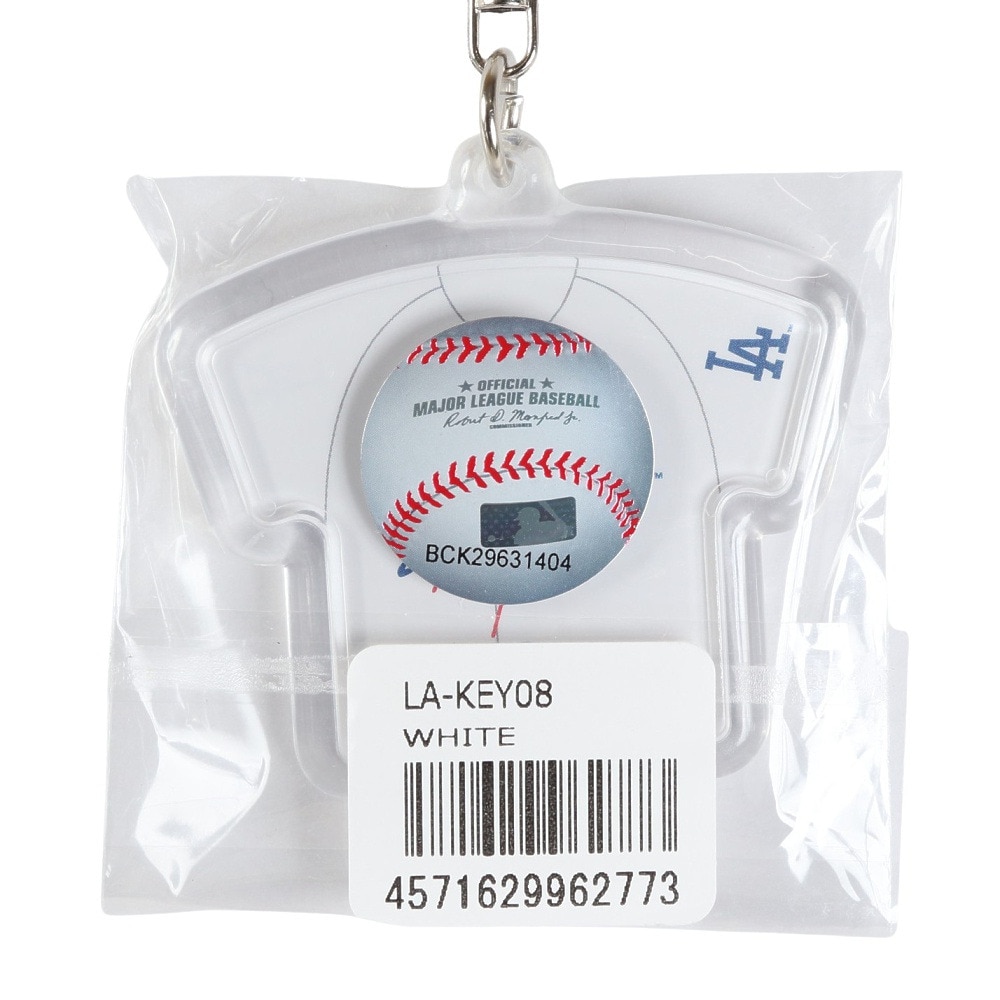 エムエルビー（MLB）（メンズ、レディース、キッズ）ユニフォーム型キーホルダー ドジャース メジャー LA-KEY08 WHITE 白