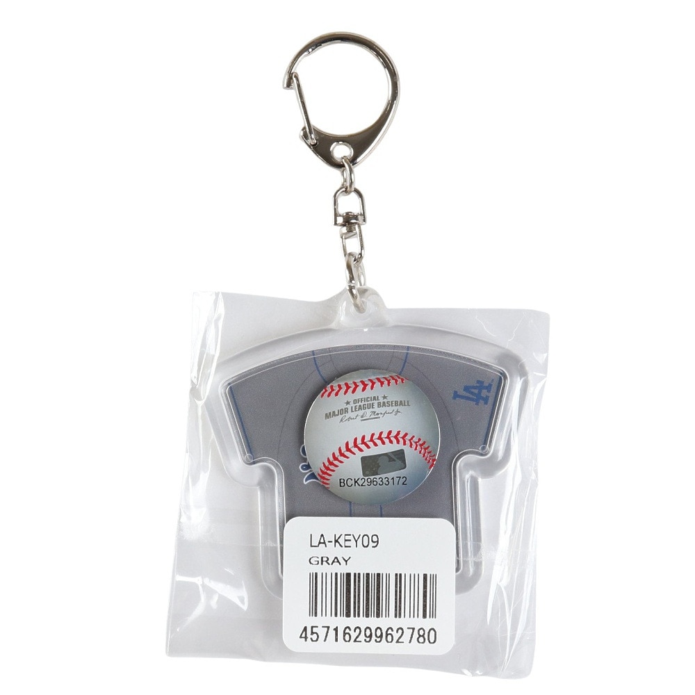 エムエルビー（MLB）（メンズ、レディース、キッズ）ユニフォーム型キーホルダー ドジャース メジャー LA-KEY09 GRAY グレー