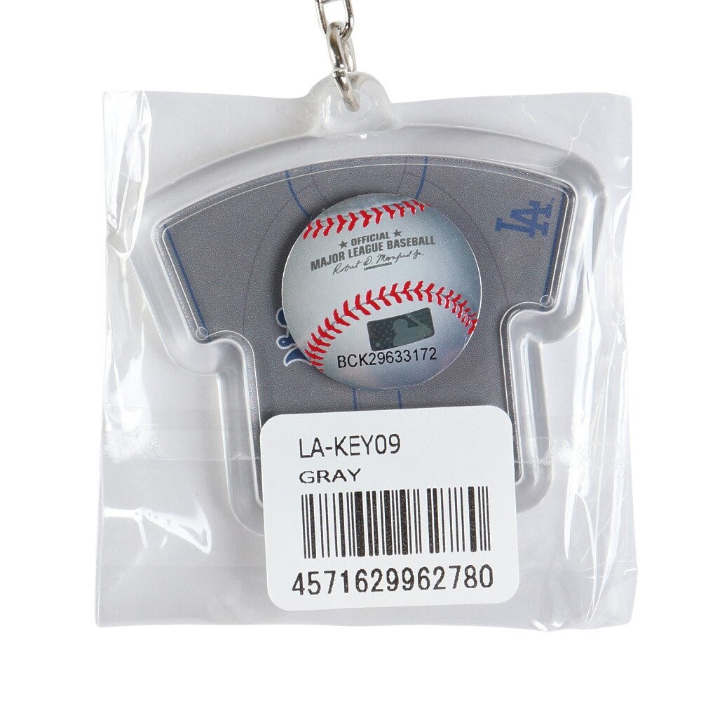 エムエルビー（MLB）（メンズ、レディース、キッズ）ユニフォーム型キーホルダー ドジャース メジャー LA-KEY09 GRAY グレー