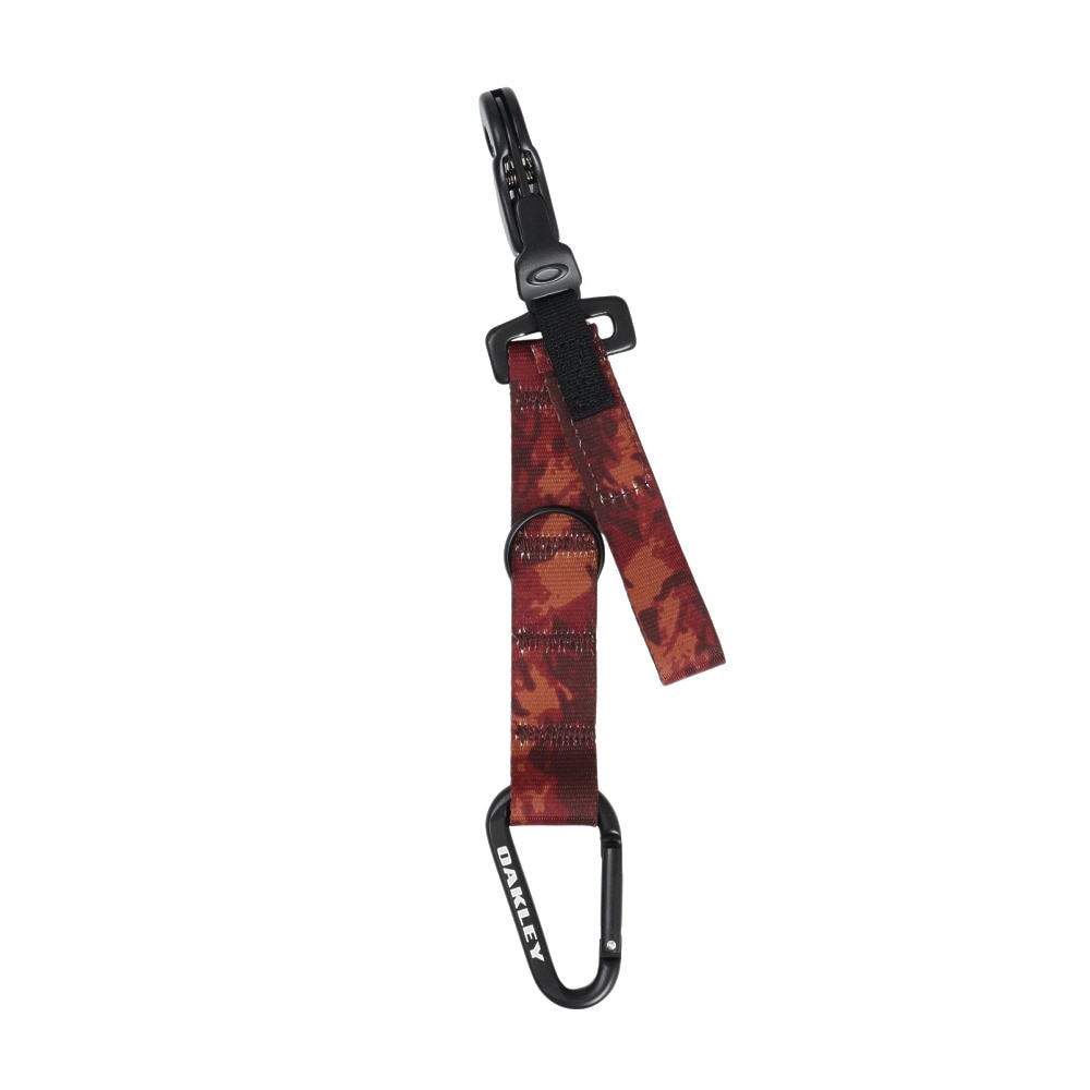 オークリー（OAKLEY）（メンズ、レディース、キッズ）キーホルダー Wanderlust Keychain 赤 FOS901052-43Y カラビナ フックリング マルチストラップ