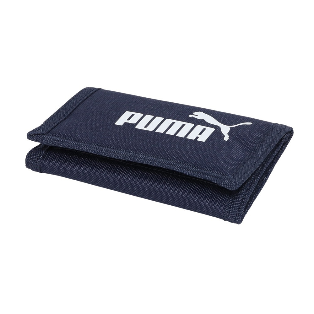 プーマ（PUMA）（メンズ、レディース）財布 フェーズ ウォレット 紺 ネイビー 05475702 小銭入れ コインケース お札 札入れ 定期入れ カード入れ ロゴ