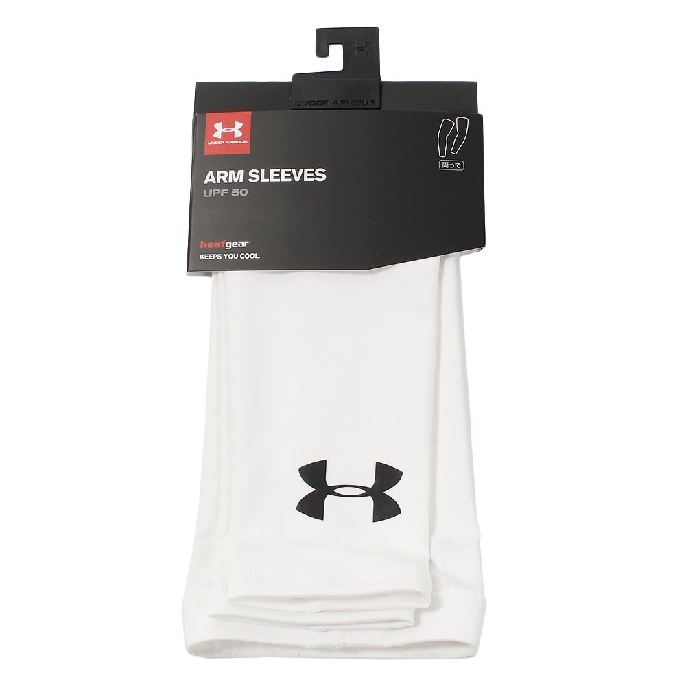 アンダーアーマー（UNDER ARMOUR）（メンズ、レディース、キッズ）ヒートギア アームスリーブ 1313490 WHT/BLK ACC