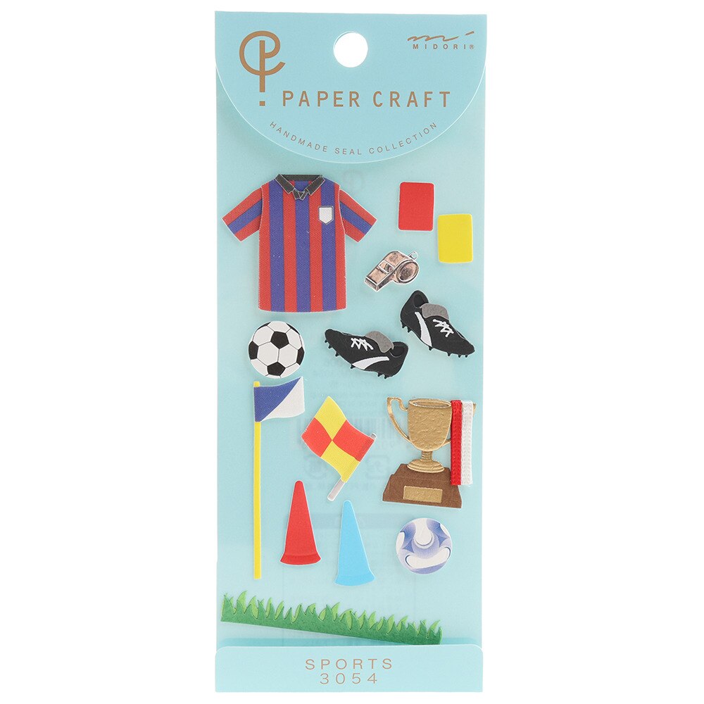  PAPER CRAFT シール M サッカー 83054