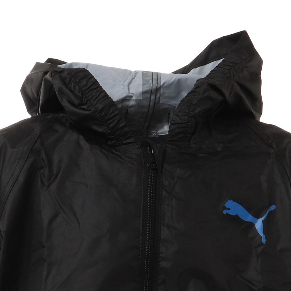 プーマ（PUMA）（キッズ）ジュニア レインコート ロゴバッグプリントリュック&ランドセルコート 130cm PBS29RA13 BK