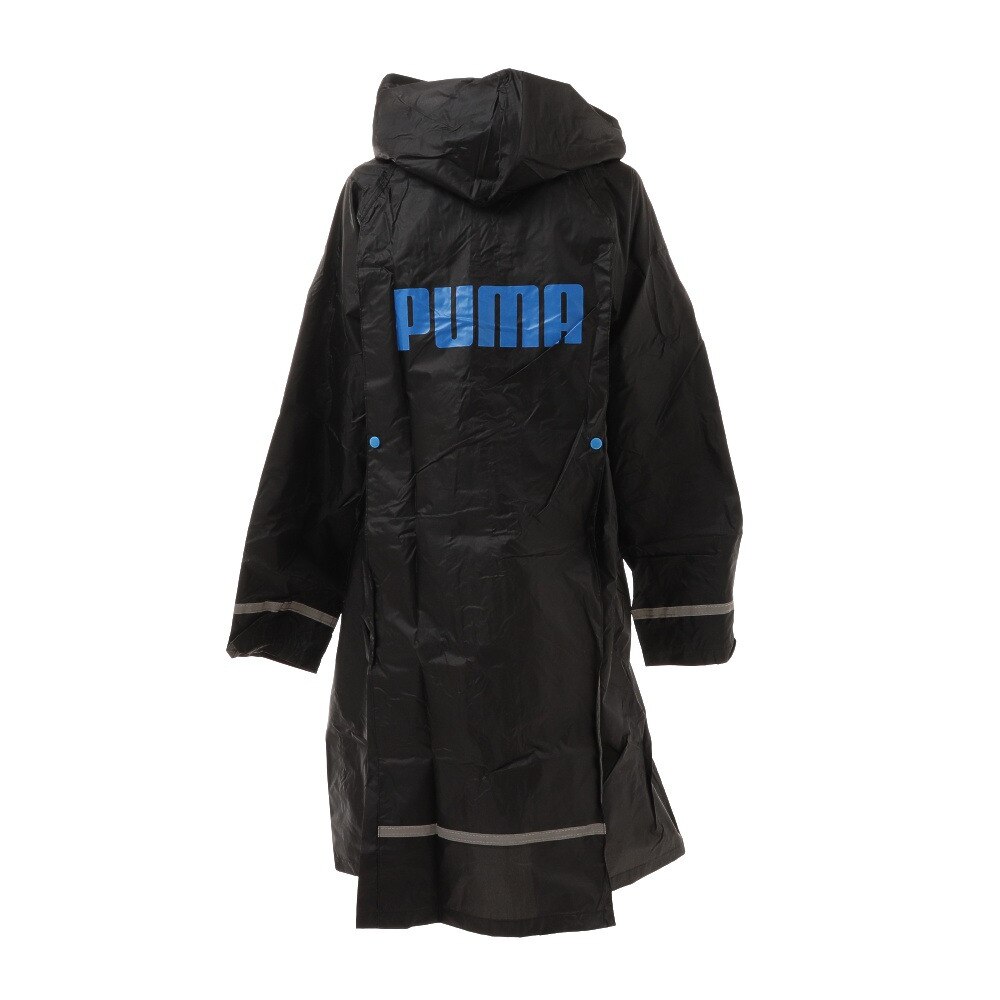 プーマ（PUMA）（キッズ）ジュニア レインコート ロゴバッグプリントリュック&ランドセルコート 140cm PBS29RA14 BK