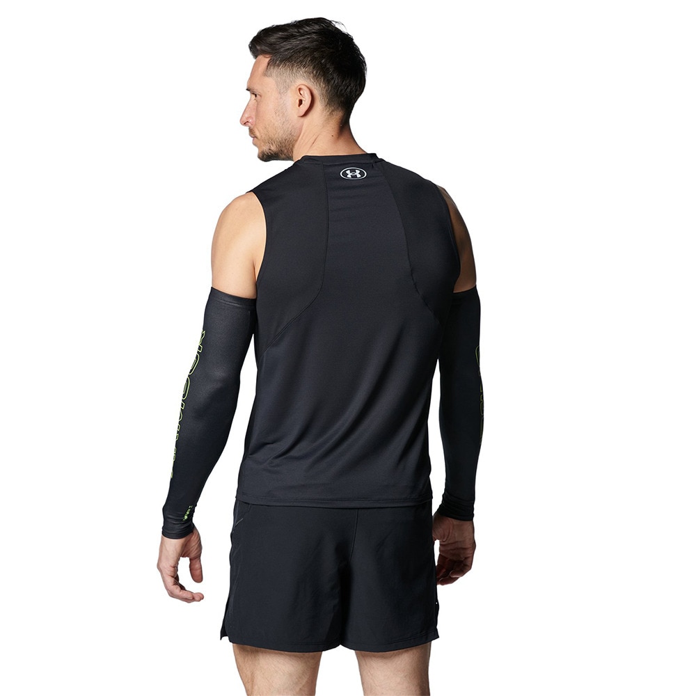 アンダーアーマー（UNDER ARMOUR）（メンズ、レディース）UAアイソチル アームスリーブ UPF50 両腕用 S～LL 黒 1371880 004 アームカバー 男女兼用