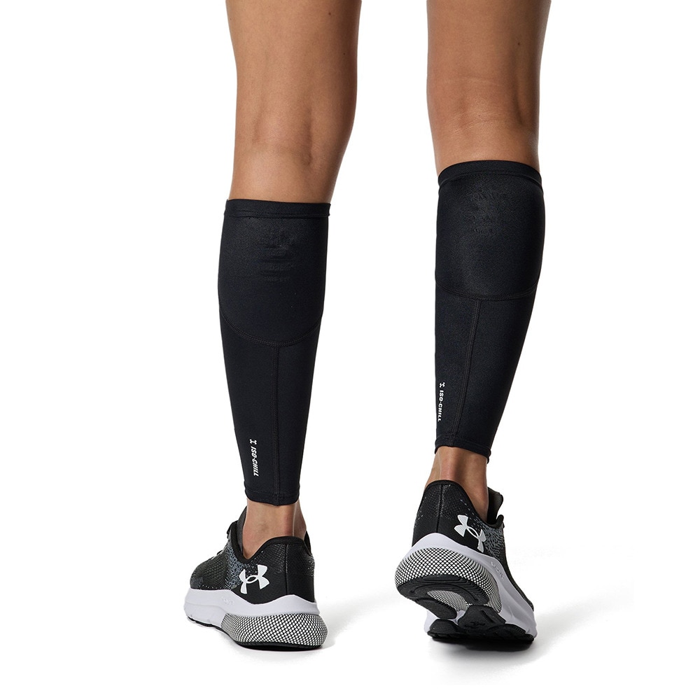 アンダーアーマー（UNDER ARMOUR）（メンズ、レディース）UAアイソチル カフスリーブ 両脚用 黒 S～LL 1378259 001 ふくらはぎ サポーター