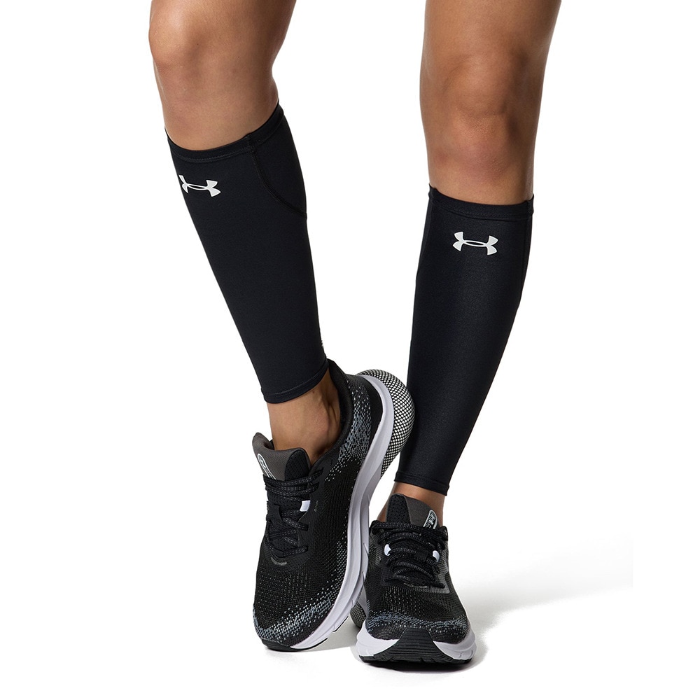 アンダーアーマー（UNDER ARMOUR）（メンズ、レディース）UAアイソチル カフスリーブ 両脚用 黒 S～LL 1378259 001 ふくらはぎ サポーター