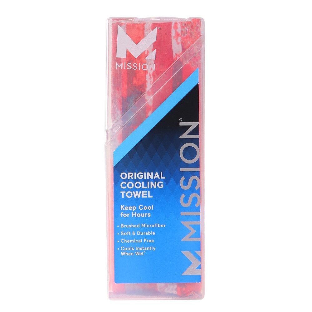 ミッション（MISSION）（メンズ、レディース、キッズ）クールタオル 冷却タオル ORIGINAL MICRO FIBER COOL 109278 冷感 レッド