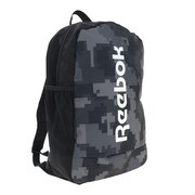 リーボック（REEBOK）（メンズ、レディース、キッズ）アクティブ コア バックパック ミディアム H36573 スポーツバッグ リュック ブラック 黒 柄