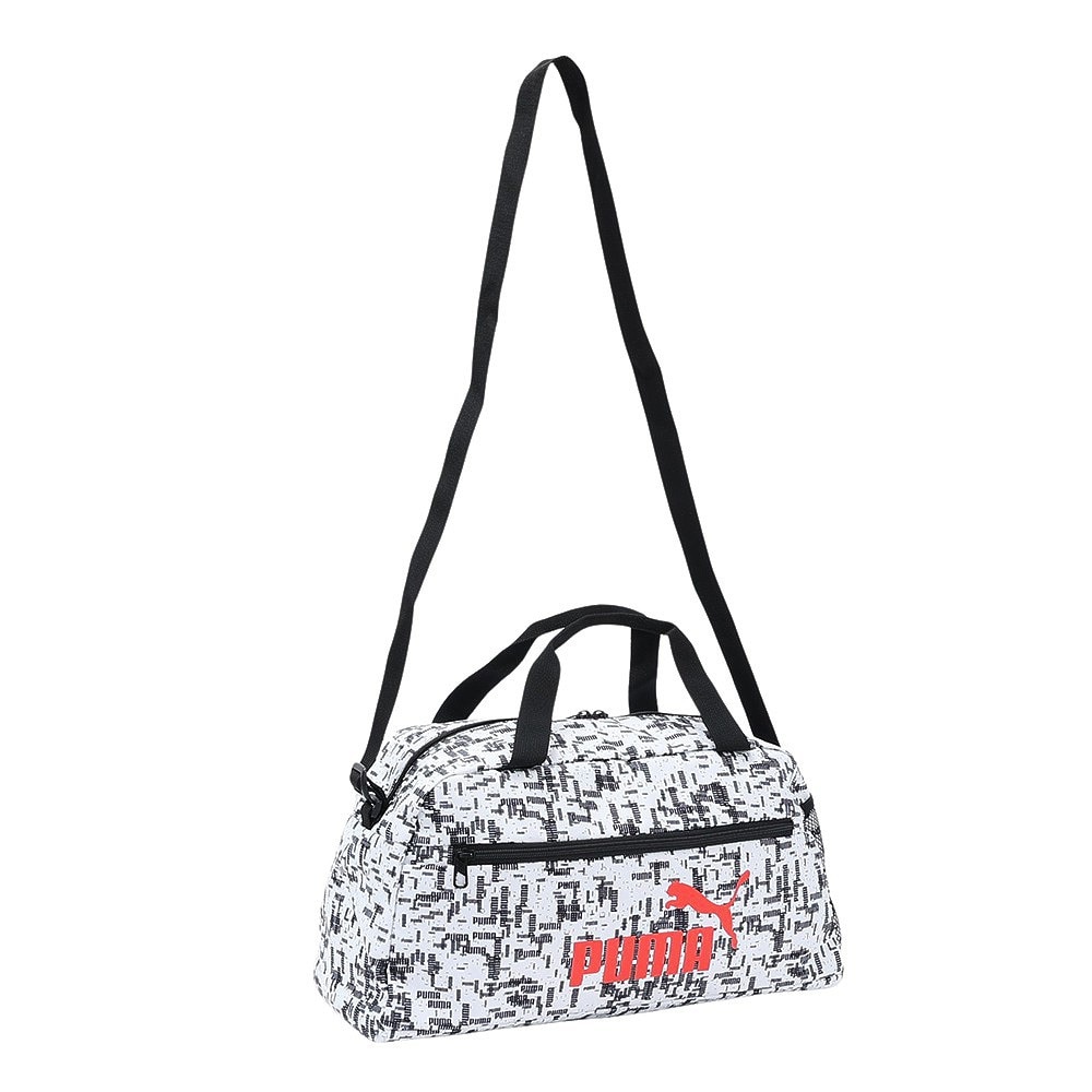 プーマ（PUMA）（メンズ、レディース）フェイズAOP スポーツバッグ 07995012 22L 2WAY 黒 手持ち 肩掛け 斜め掛け 