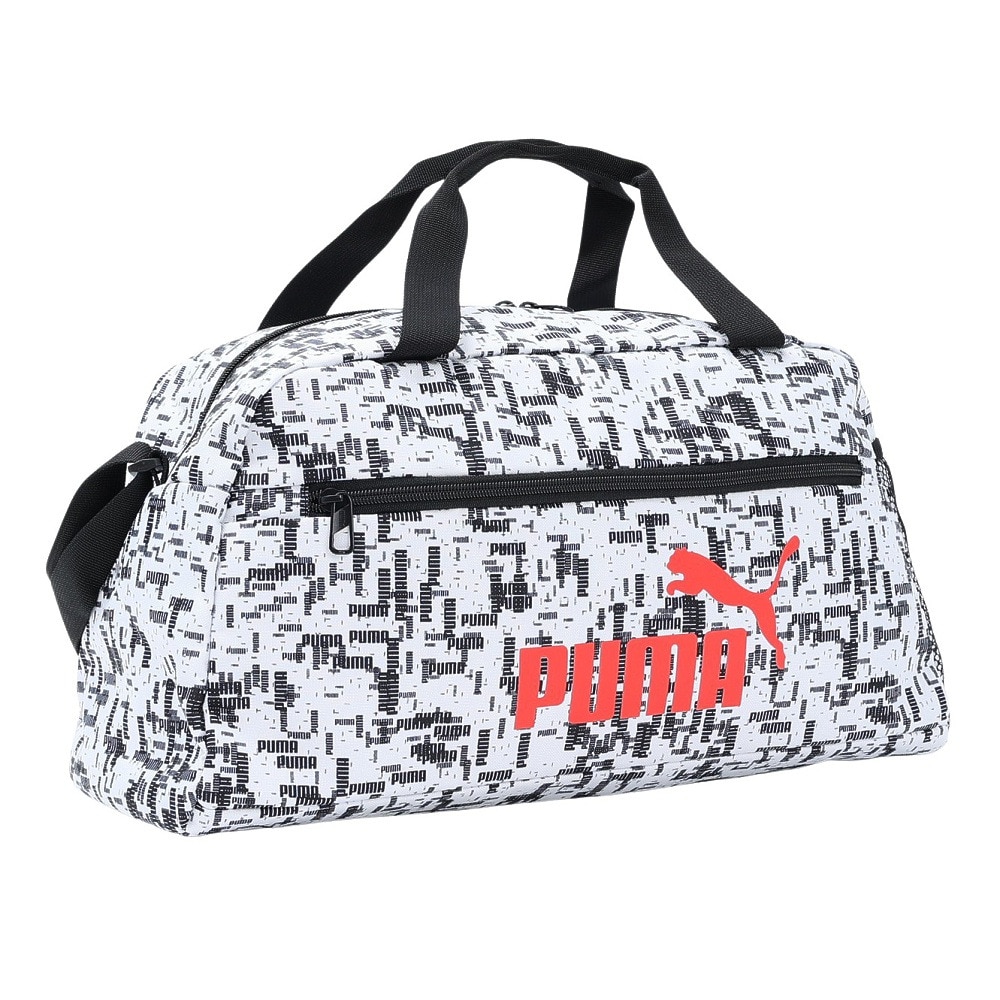 プーマ（PUMA）（メンズ、レディース）フェイズAOP スポーツバッグ 07995012 22L 2WAY 黒 手持ち 肩掛け 斜め掛け 