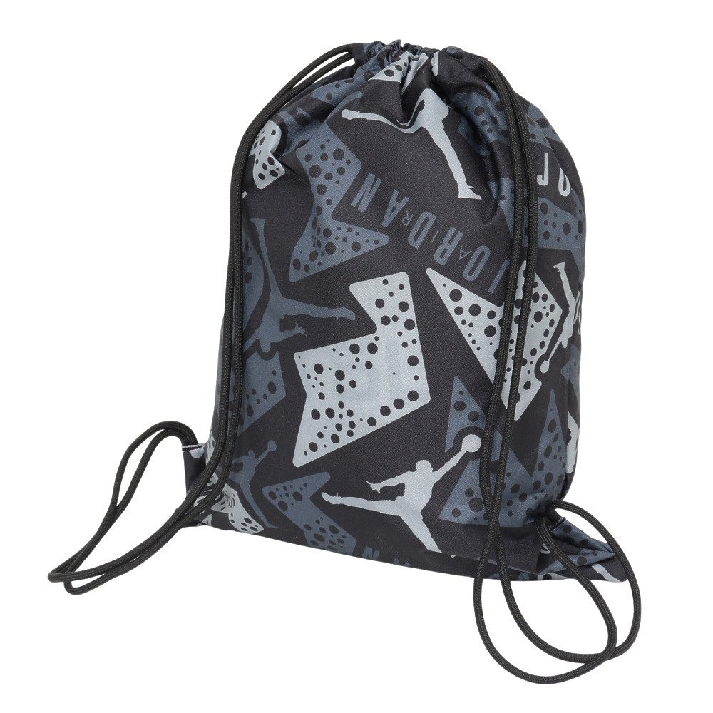 ジョーダン（JORDAN）（メンズ、レディース、キッズ）ジムサック コア グレー 総柄 9A0745-KG5 ナップザック ジムバッグ 軽量