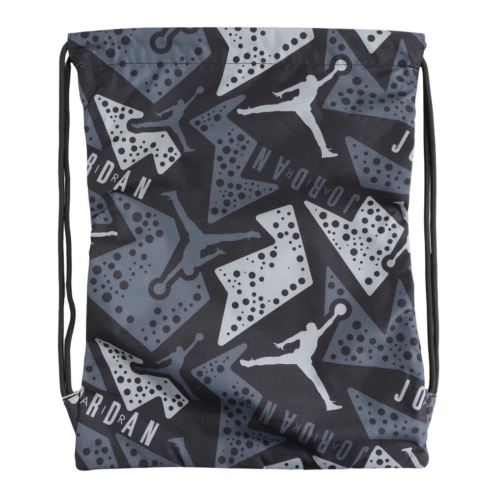 ジョーダン（JORDAN）（メンズ、レディース、キッズ）ジムサック コア グレー 総柄 9A0745-KG5 ナップザック ジムバッグ 軽量