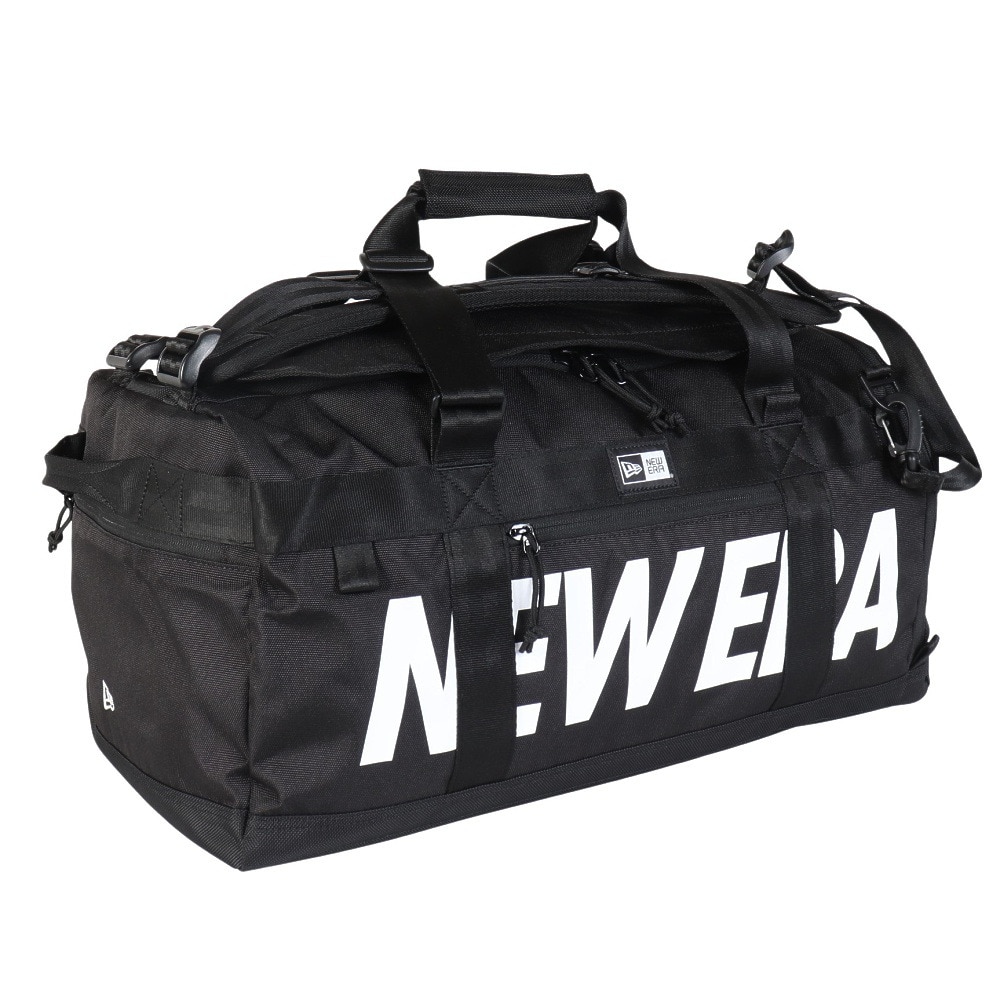 ニューエラ（NEW ERA）（メンズ、レディース）リュック クラブ ダッフルバッグ 50L WHI 14521343 2WAY ブラック×ホワイト 大容量