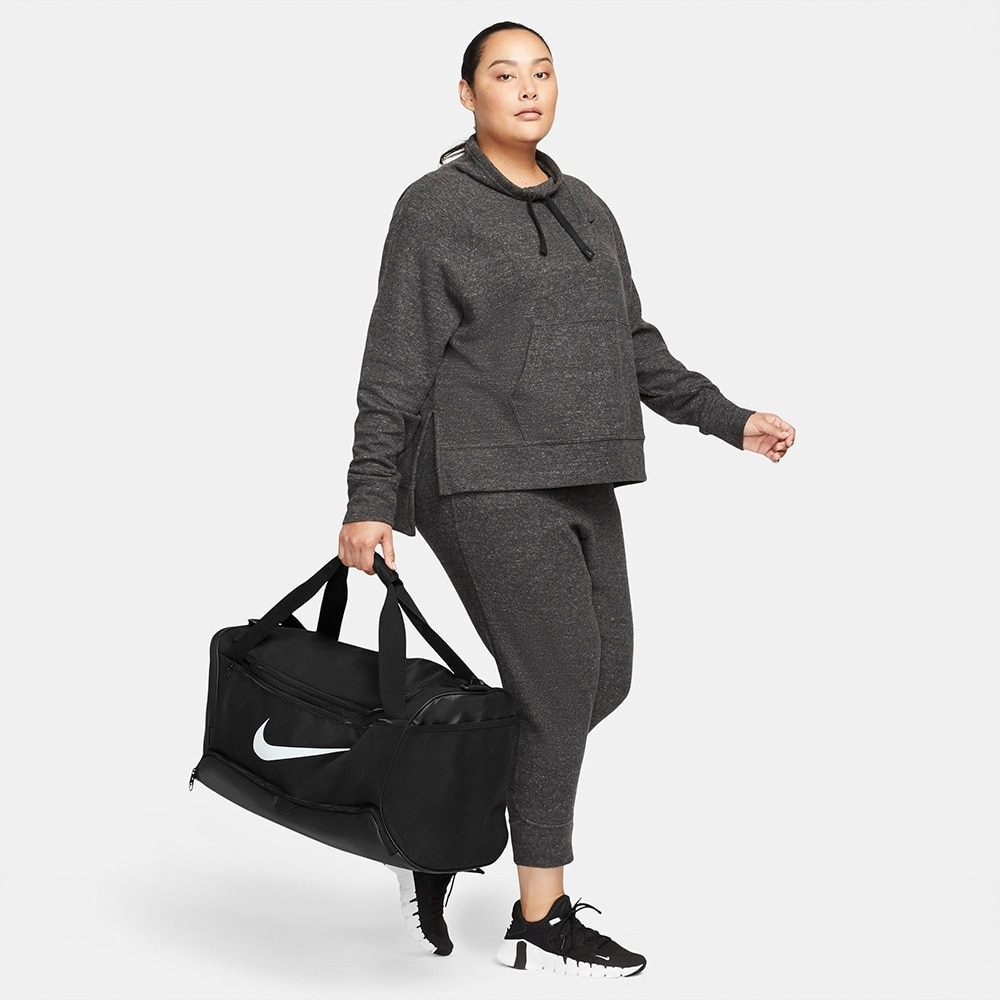 ナイキ（NIKE）（メンズ、レディース）ダッフルバッグ ブラジリア M 9.5 黒 60L DH7710-010 ダッフル スポーツバッグ ボストンバッグ ジムバッグ 旅行バッグ
