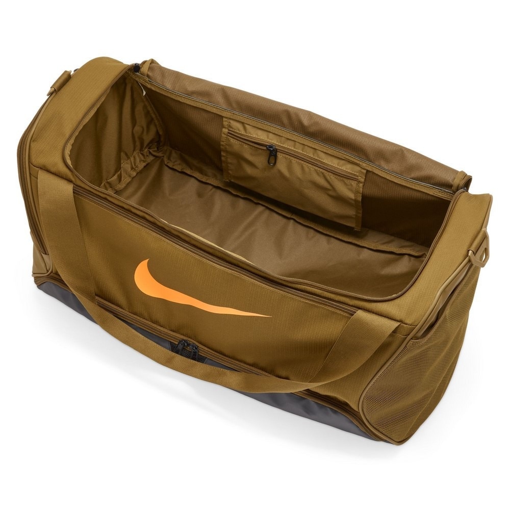 ナイキ（NIKE）（メンズ、レディース）ブラジリア ダッフル M 9.5 60L オリーブブラック ボストンバッグ ダッフルバッグ DH7710-368