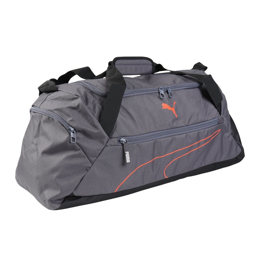 プーマ（PUMA）（メンズ、レディース）ボストンバッグ ファンダメンタル スポーツバッグ M グレー 9033304 ジムバッグ 旅行バッグ スポーツ 旅行 大容量